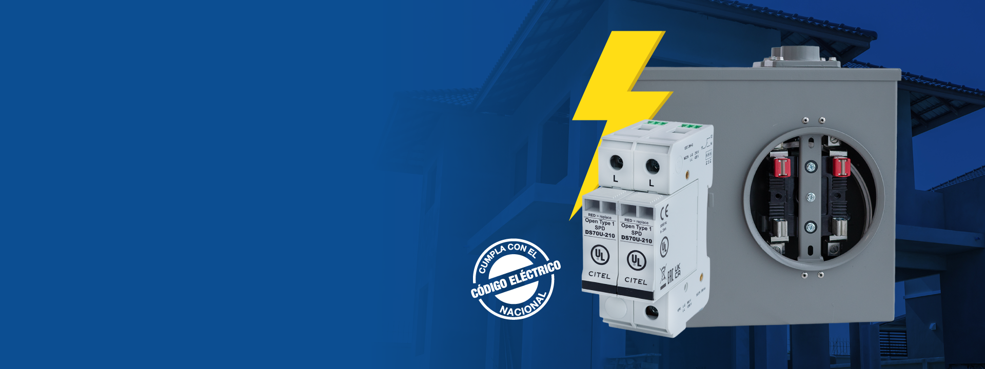 Banner de obligatoriedad de los supresores eléctricos. Requisitos técnicos para nuevos servicios eléctricos ICE 